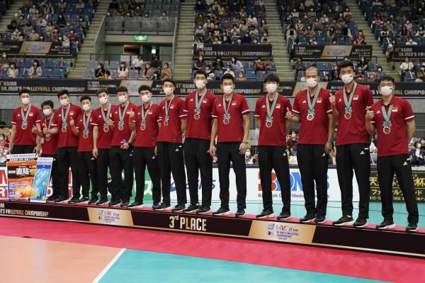 排球——亞洲男排錦標賽:中國隊獲季軍 排球——亞洲男排錦標賽:中國隊獲季軍