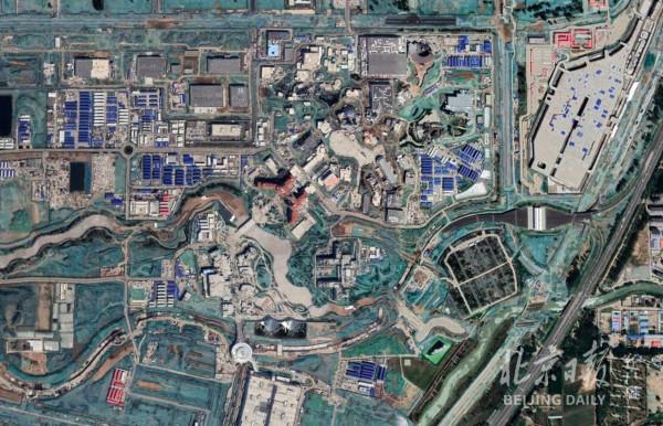 獨特視角！60萬米高空看北京環球度假區6年蝶變