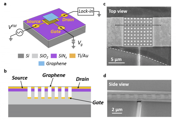 基於石墨烯的具有可調頻率的奈米機電週期陣列 基於石墨烯的具有可調頻率的奈米機電週期陣列