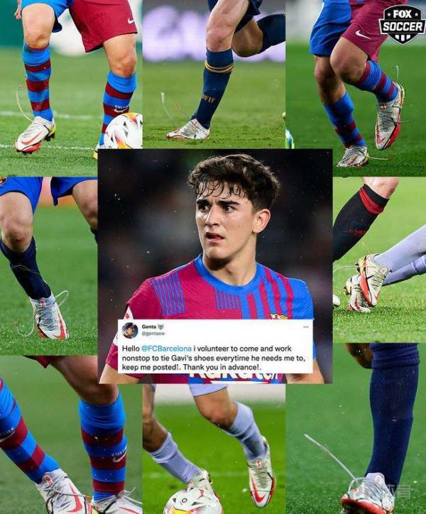 記者：加維從小就不會繫鞋帶 都是別人幫他 他也不在乎