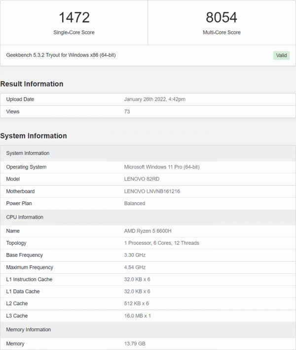 Zen 3&plus;移動APU顯威：R5-6600H效能提升47&percnt; 媲美臺式R5-5600X