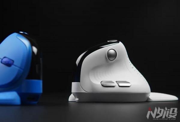 多彩M618XSD探索者垂直人體工學無線滑鼠圖賞