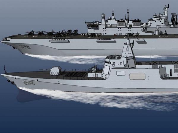 16艘大驅9艘大平頂！中國海軍繼續下餃子，總噸位還能提近百萬噸