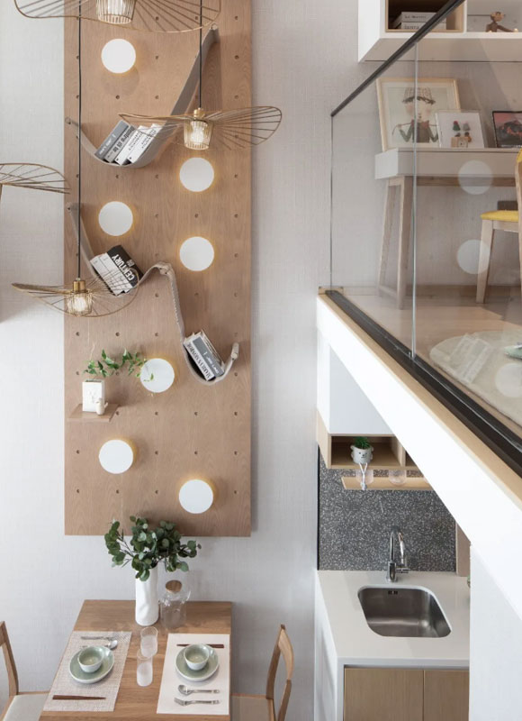 24㎡複式公寓改出2間臥室，還有多功能書房，令人拍案叫絕