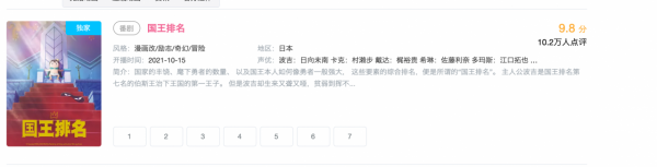 《國王排名》上了評分第一的10月新番,但評論區卻很冷靜 《國王排名》上了評分第一的10月新番,但評論區卻很冷靜