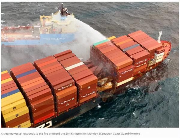 加拿大109個集裝箱落海 衣服鞋子傢俱全泡水 華人老闆哭暈