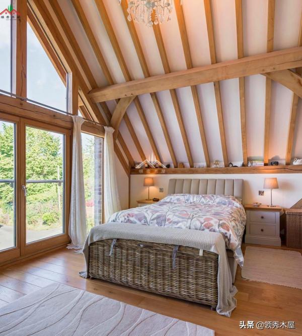 以木為主體框架，石材為牆，這才是真正的鄉村田園風格木別墅木屋