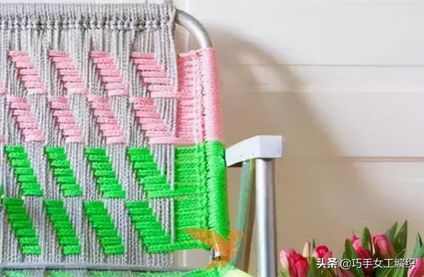 舊摺疊椅改造變身小清新編織摺疊椅製作教程