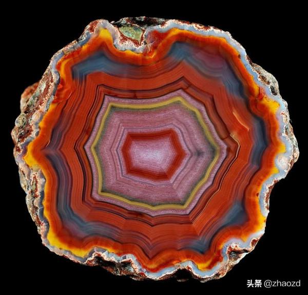 珍貴多彩瑪瑙奇石鑑賞