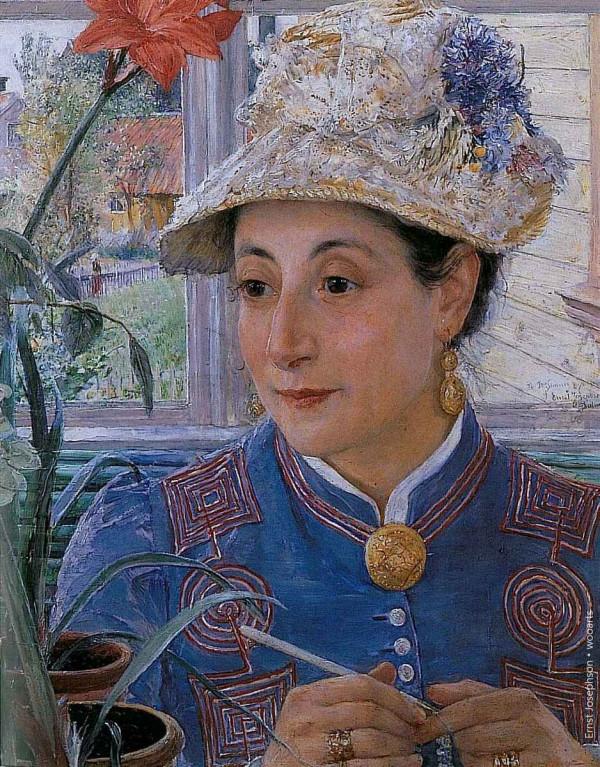 恩斯特約瑟夫森 瑞典畫家和詩人 油畫作品欣賞