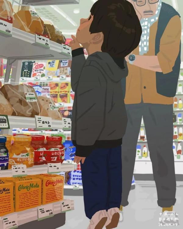 會畫畫的爸爸,太暖了 會畫畫的爸爸,太暖了