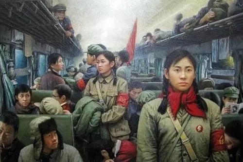 著名油畫家陳大中作品（紅衛兵）