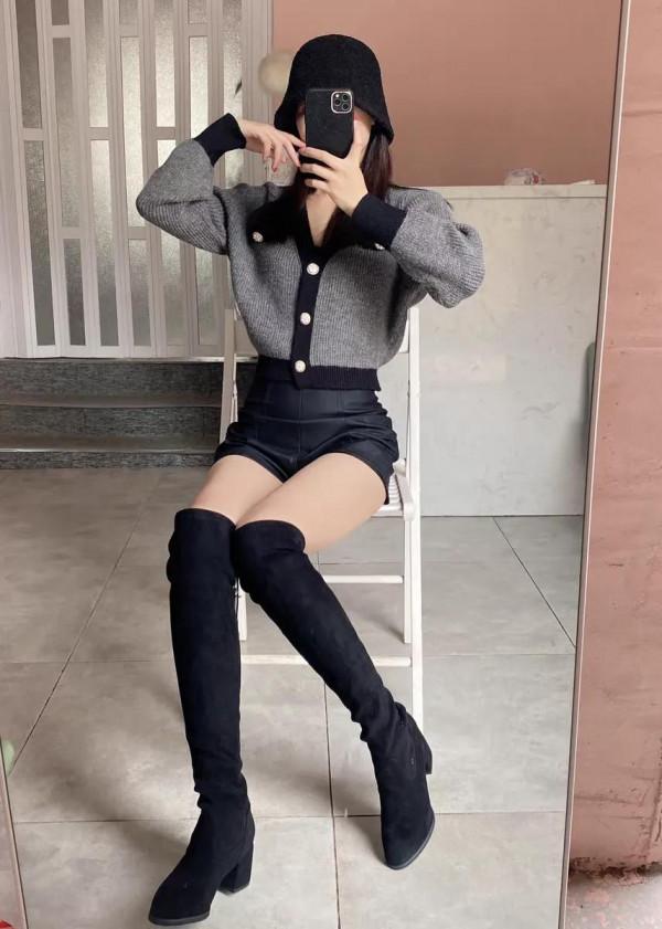 小個子穿上瞬間增高的冬靴，穿搭方便，修飾腿型，太好看了