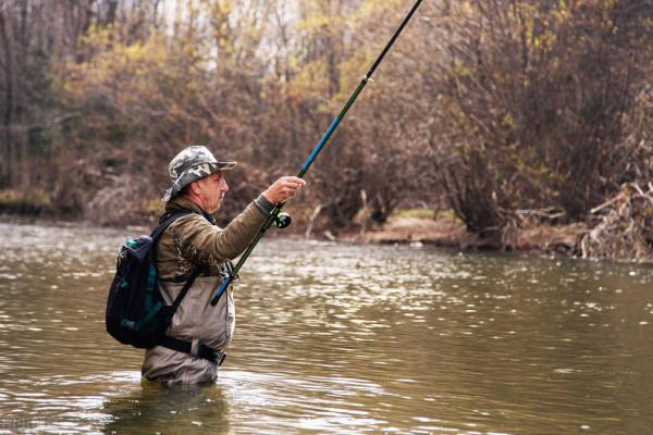俄羅斯釣翁一鉤釣著一頭大棕熊，原來是棕熊把他扯下了湖岸邊
