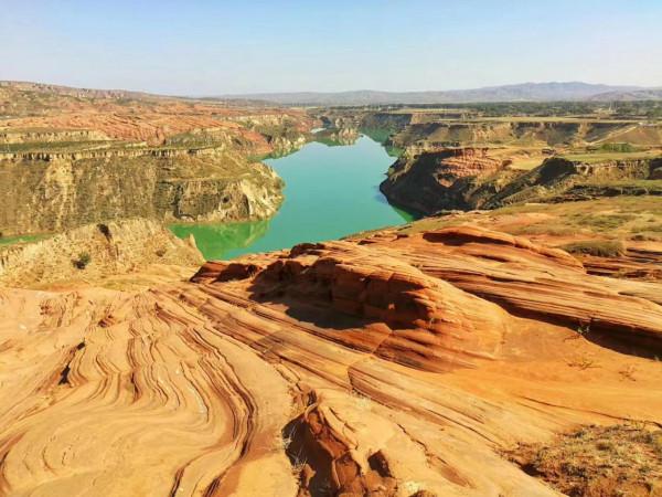 &num;微信朋友圈的回憶&num; 2017年10月13、14日 靖邊波浪谷和壺口瀑布