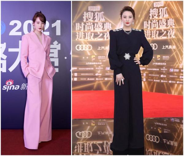 紅毯穿搭，蔣勤勤優雅李若彤仙氣，景甜變身復古名媛貴氣出挑