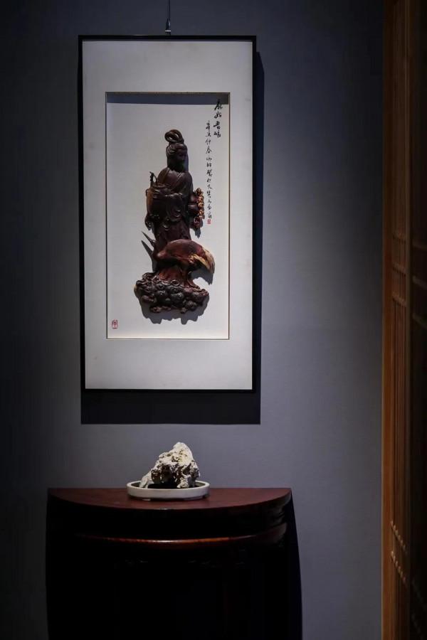 小葉紫檀 | 麻姑晉釀 掛屏