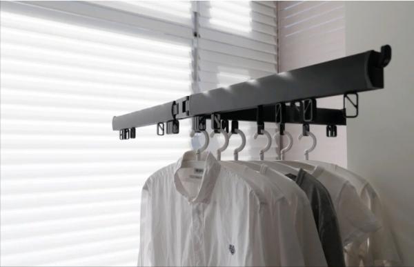 沒陽臺找不到地方晾衣服？這樣設計至少能晾50件衣服