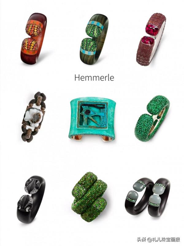 德國當代藝術珠寶品牌Hemmerle，他用珠寶做出了一盤有趣的蔬菜