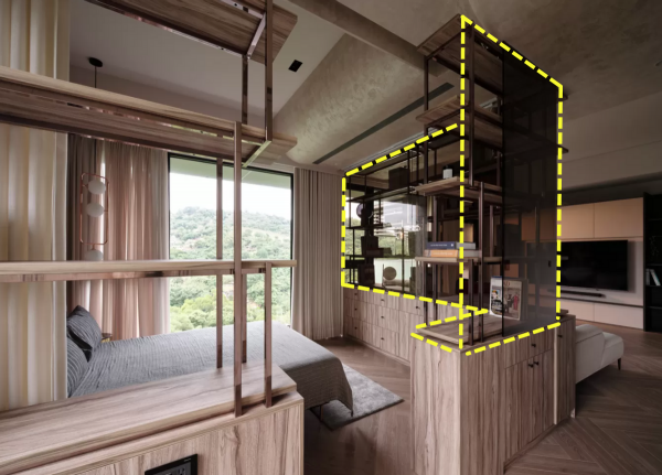 臥室別再砌牆做隔斷，這種設計實用多了，多出5㎡儲存空間