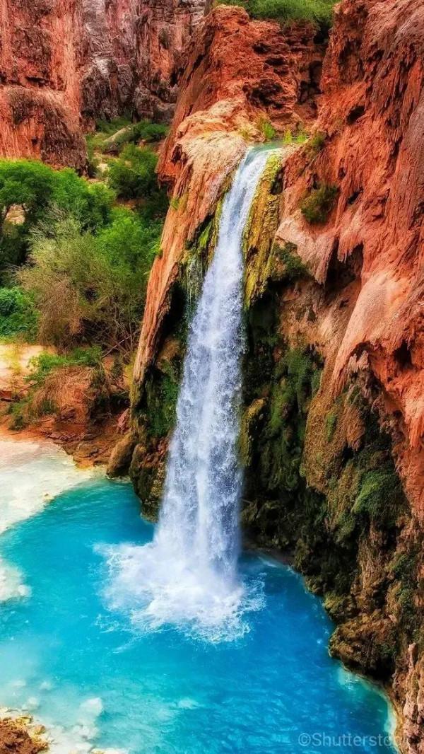 分享，最美瀑布，收藏了.