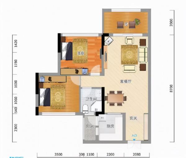 75㎡ 小戶型工業風，文化磚、塗鴉牆彰顯懷舊文化，文藝範滿分