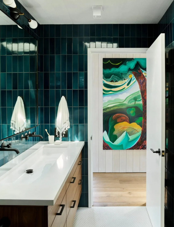 浴室瓷磚拼的好,奇思妙想少不了 浴室瓷磚拼的好,奇思妙想少不了