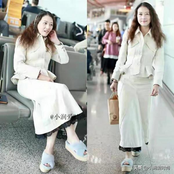 55歲周海媚發福也時髦，穿羽絨服+短靴保暖貴氣，適合微胖媽媽學