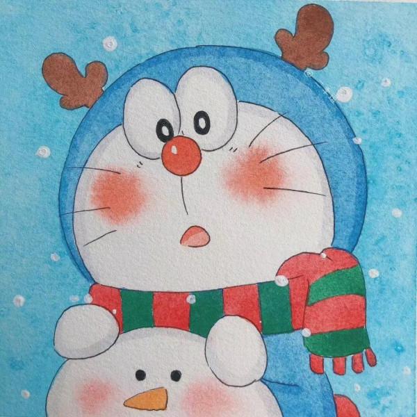哆啦A夢卡通頭像，治癒一切的不開心