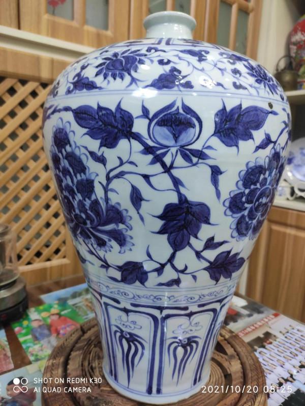 元青花梅瓶標準器鑑賞
