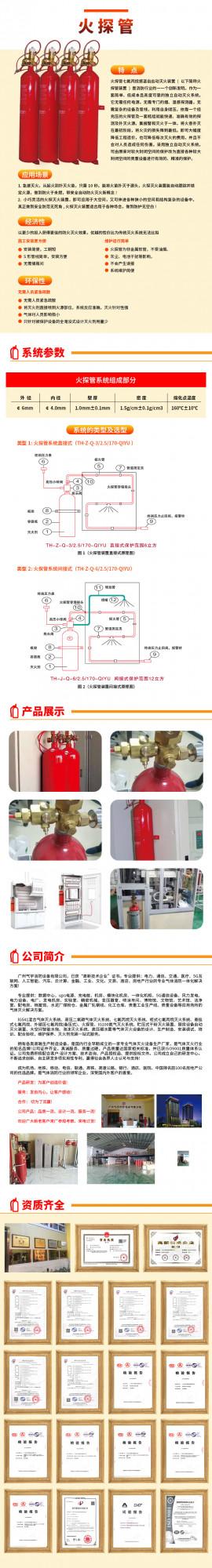 火探管氣體滅火系統的應用範圍