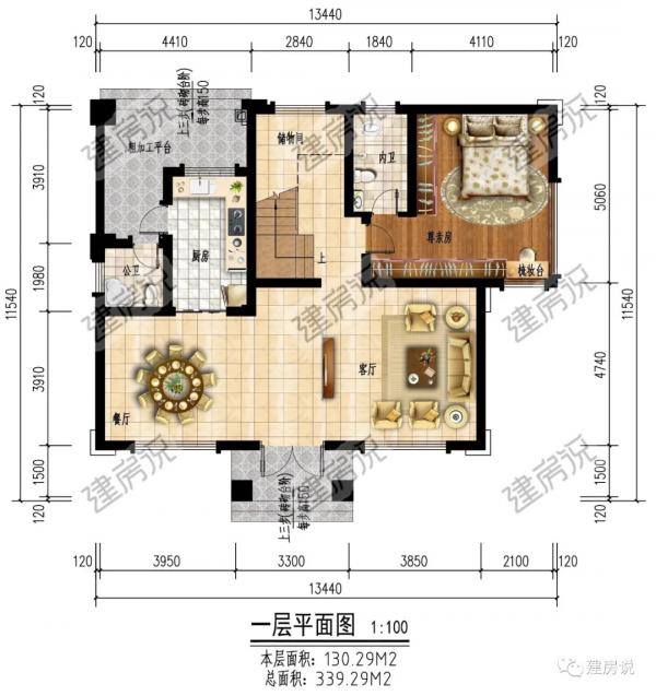 建棟新中式別墅，承祖上之宅地，恩澤於子孫，越住越有福氣