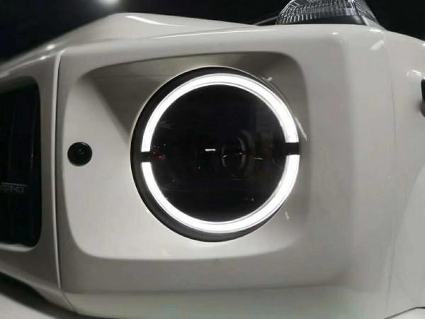 外觀的點睛之筆|賓士G500改裝升級幾何多光束燻黑大燈