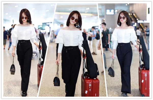 以前覺得藍盈瑩瘦而不幹,這次風衣套低領衫太顯單薄,少了女人味 以前覺得藍盈瑩瘦而不幹,這次風衣套低領衫太顯單薄,少了女人味