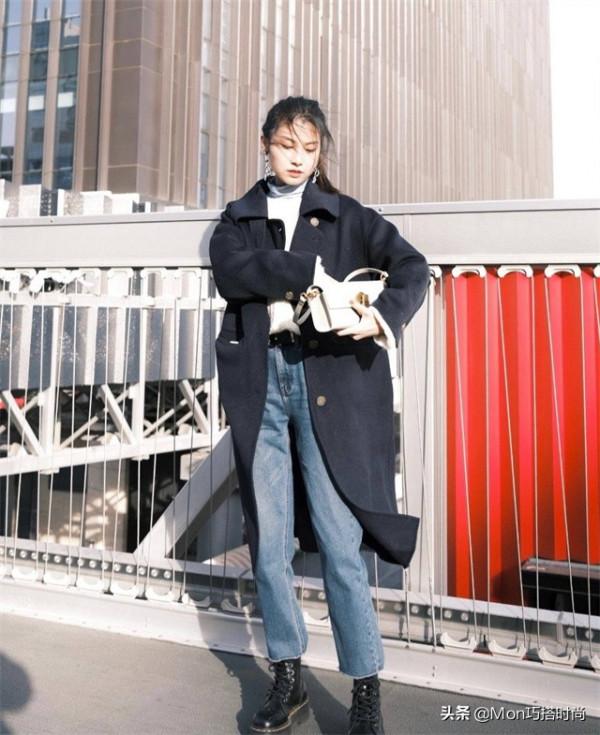 北方入冬早怎麼穿，先試試“九分褲+短靴”，溫暖顯瘦，上身洋氣