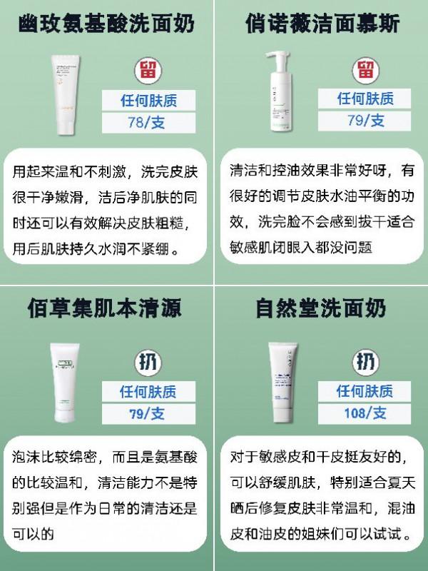 秋季護膚必備洗面奶,幹皮油皮敏感肌必備 秋季護膚必備洗面奶,幹皮油皮敏感肌必備