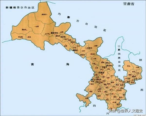 甘肅曾是我國面積最大行省，為何建國後拆分，甘肅區劃變遷史