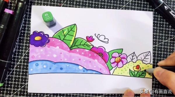 創意兒童畫:分享三款萬能背景畫法,卡通簡筆畫風格,收藏備用 創意兒童畫:分享三款萬能背景畫法,卡通簡筆畫風格,收藏備用