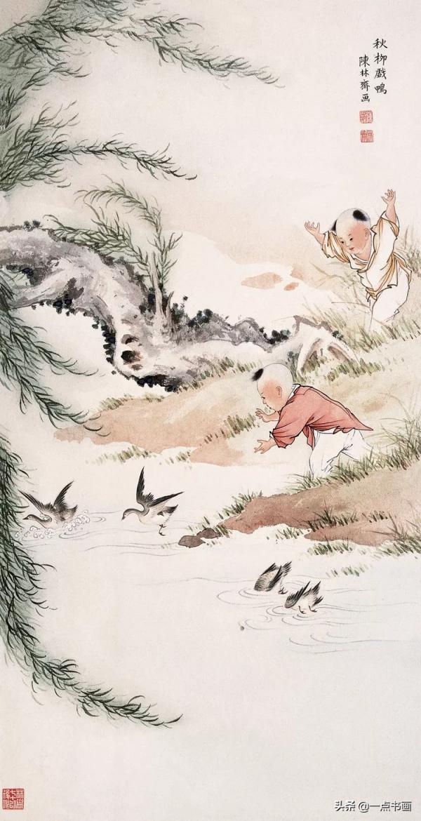 陳啟湖工筆人物欣賞