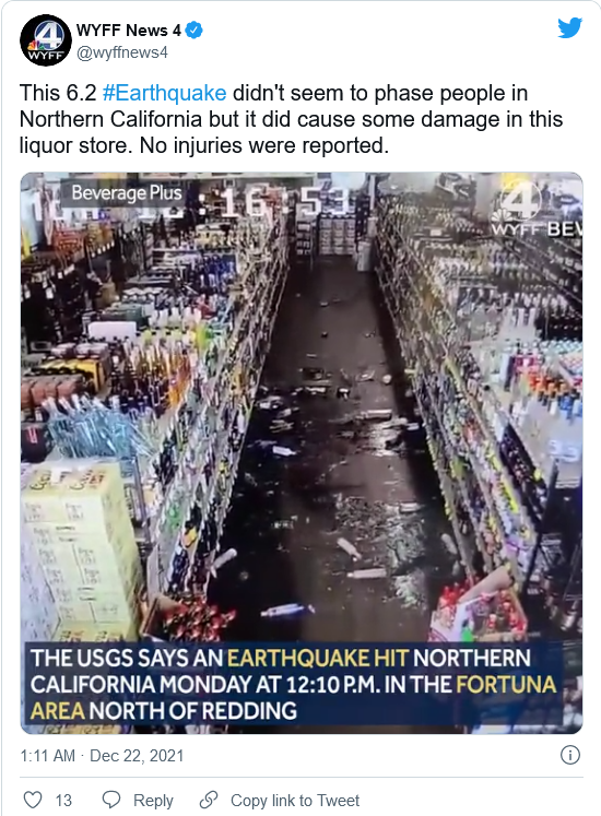 MyShake App在加州大地震幾秒鐘前向民眾發出了準確預警