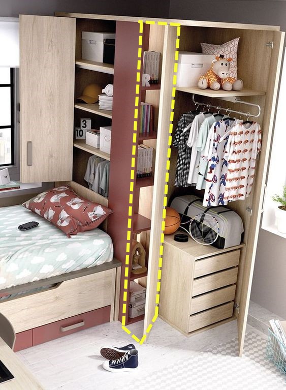 一語點醒夢中人,榻榻米側面40公分寬做窄櫃,小房間又多1㎡收納 一語點醒夢中人,榻榻米側面40公分寬做窄櫃,小房間又多1㎡收納