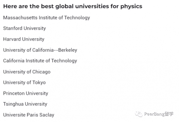 學物理有多香？10所地表最強物理大學出爐