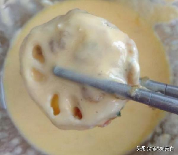 炸藕夾不難，調好脆皮糊是關鍵，教你正確做法，外焦裡嫩不油膩