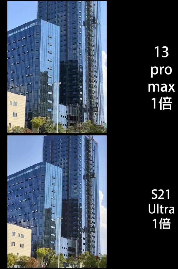 iPhone13 Pro Max 拍照效果對比 三星 S21 Ultra，強者之間的直接對話