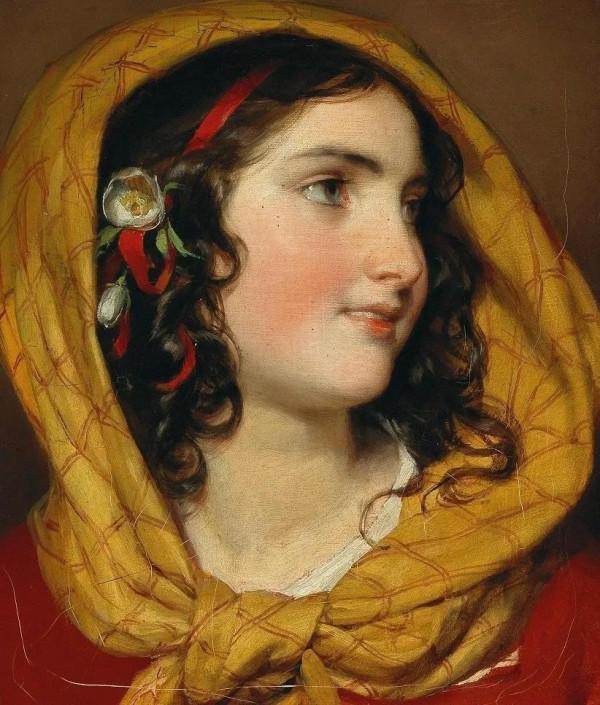 80張古典人物油畫（女孩），華麗與優雅美的結合