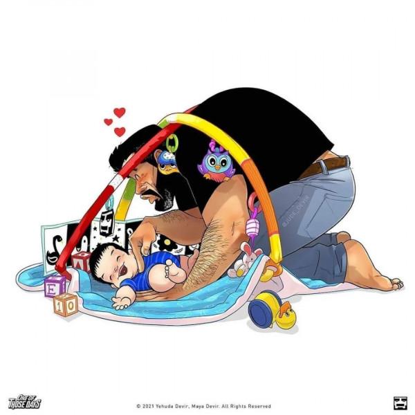 “糙漢”插畫家帶著新作迴歸了，雞飛狗跳的二胎生活，笑中帶淚