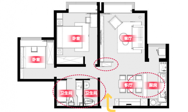 她家90㎡，光一個餐廚區就把人迷住，堪稱小戶型&OpenCurlyDoubleQuote;天花板&rdquo;
