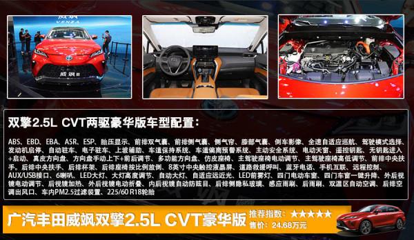 廣汽豐田威颯正式上市 售21.68萬起，全系六款車型選哪款更划算？