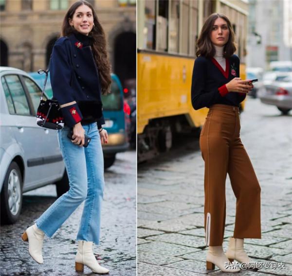 今年靴跟流行“穿粗不穿細”,穿著舒適還顯個高,太適合小個子了 今年靴跟流行“穿粗不穿細”,穿著舒適還顯個高,太適合小個子了