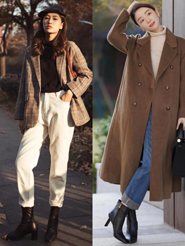 天冷不流行露腳踝了，如今流行的是“包腳踝”，風度溫度一手抓